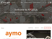 Tablet Screenshot of apgsga.ch